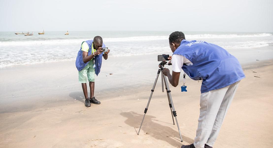Lights, camera, action: content creation training - The Gambia